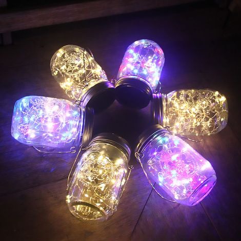 Solar-LED-Außenlampe, warmweiß 2700K - 3200K Ni-MH (farbiges Licht, 20 Pflanzen) (1/5)