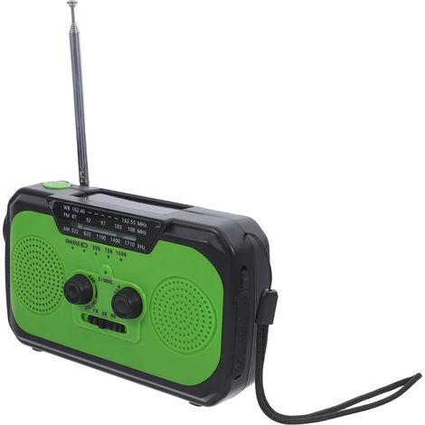 Radio d'urgence Solaire Multifonction Légère Lampe Torche LED et (1/5)