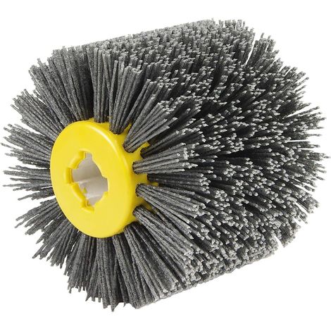 Schleifbürsten Nr. 80, Polierscheibe, Schleifdrahtrad, Durchmesser 120 mm, Schwarz (Nr. 80) (1/5)
