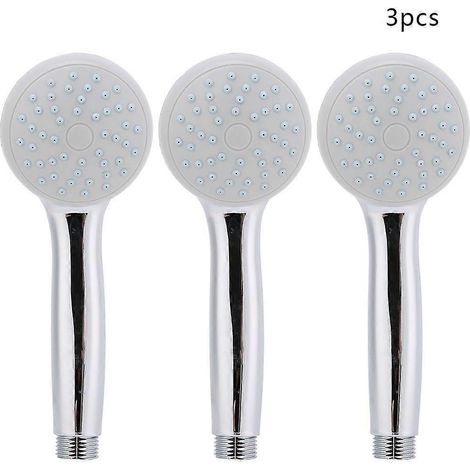 Lot de 3 pommeaux de douche portables et lavables avec jet puissant pour salle de bain spa (1/5)