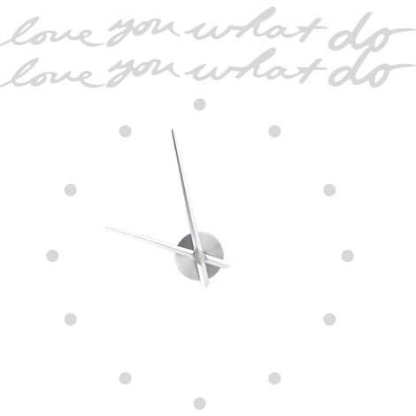 Innovative DIY-Wanduhr, modernes Design, silberner Spiegelaufkleber, trendige Innendekoration. (1/5)
