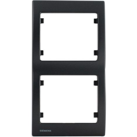 SIEMENS Plaque Double Verticale Anthracite Delta IRIS (1/3)
