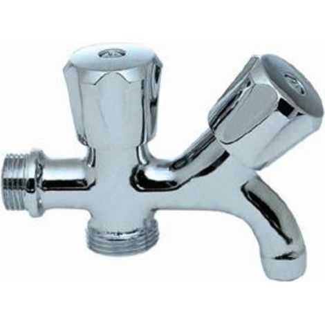 Rubinetto a 2 maniglie con attacco lavatrice da 1/2 idrobric - idrobric (1/2)