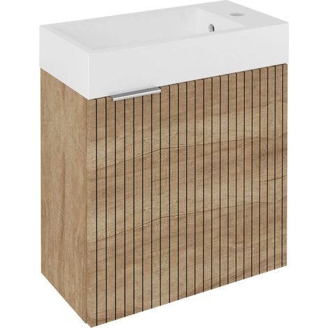 Sapho Latus - Waschtischunterschrank 50x50x25 cm, Alabama Eiche LT410-2322 (1/2)