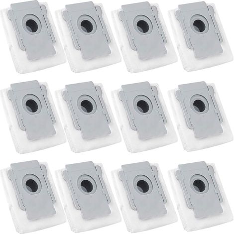 Lot de 12 sacs pour aspirateur iRobot Roomba séries I et S : i7, i7+/Plus (7550), i3+ (3550), i6+ (6550), i8+ (8550) et S9+ (9550). Sacs pour la base de vidage automatique. (1/5)