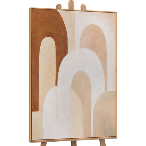 Gemälde Atem der Architektur Rahmen Eichefarben 120x80 cm (1/5)