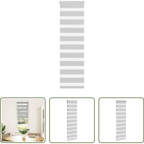 vidaXL Stoffrollo -  Doppelrollo Hellgrau 50x100 cm Stoffbreite 45,9 cm Polyester (1/5)