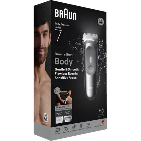 Braun BodyGroomer BG7550 Tondeuse Corps Gris