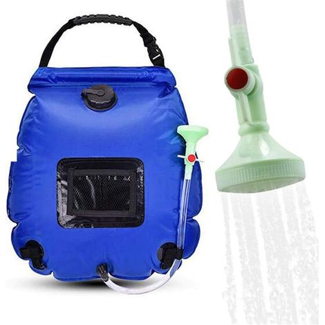 Sac de Douche Solaire Camping 5 gallon/20L - avec Pomme de Douche (1/5)