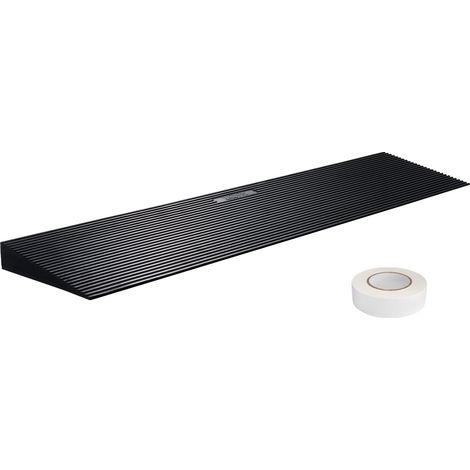 Rampe de Seuil Hauteur 3 cm Rampe Trottoir Découpable Caoutchouc Charge 15 t Rampe Accès Fauteuil Roulant Largeur 90 cm Antidérapante Bande Adhésive Double Face pour Entrée Porte Salles de Bain (1/5)