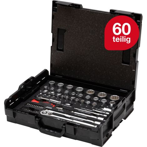 Wiha Steckschlüssel- und Bit Set 1/4" und 1/2" 60-tlg. inkl. L-Boxx (44685) (1/5)