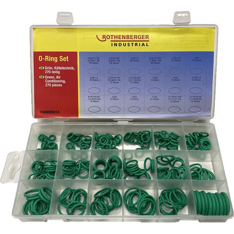 ROTHENBERGER  Industrial  Juego  de  Juntas  Tóricas  -  Refrigeración  270  piezas  -  1500005014 (1/3)