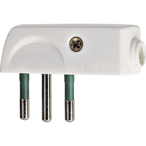 VIMAR - 00206.B 2P+T 10A SPA11 90° weißer Stecker