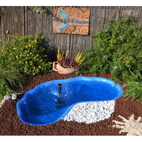 Laghetto Nemi azzurro 185x115 cm, profondità 36 cm, 270 l (1/3)