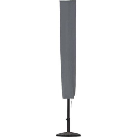 Gray parasol cover, parasol cover, parasol covers for parasol, weather-resistant, anti-UV, windproof and snowproof 265cm practical (1/5)