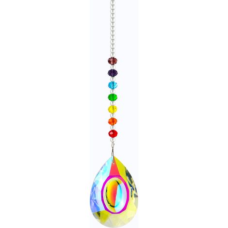 Prisme En Cristal - Pendentif Lumineux Multicolore - Décoration Fenêtre Et Lustre - Lot De 1 Pièce (1/5)