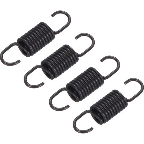 4 pièces Noir Ressorts de Rechange pour Fauteuil inclinable de 68 mm Ressorts de Tension à Double Crochet (1/4)