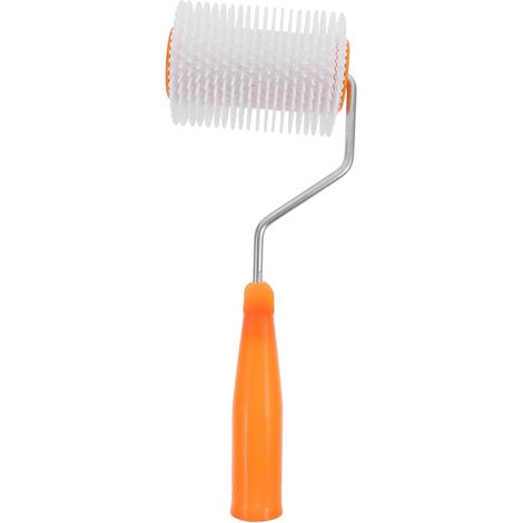 Rouleau à Picots Élimine Bulles D'air pour Chape Autonivelante en Plastique, Outil Antimousse Solide Construction Sol Lisse pour Peinture Époxy Sol (1/5)