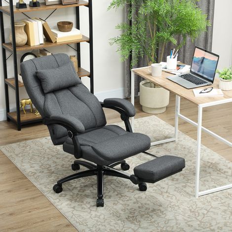 Massage-Bürostuhl, USB-Schnittstelle, schwenkbare Räder, Dunkelgrau
