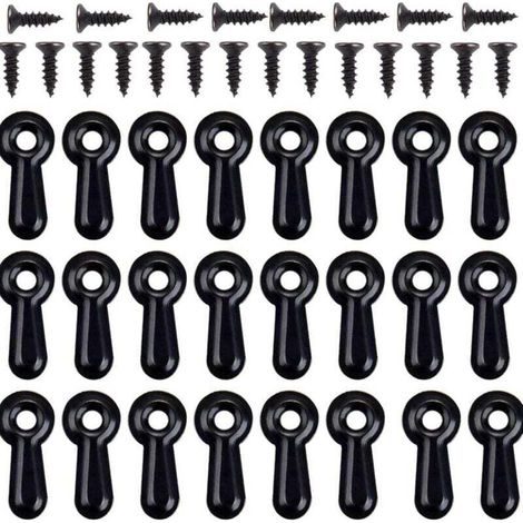 Ensemble de 100 Fixations à Bouton Tournant pour Cadres Photos avec Clips Support