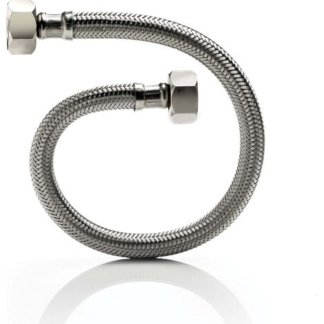 Latiguillo flexible para fontanería de Tucai  Hembra-Hembra - 1/2"-1/2" - 500mm (1/2)