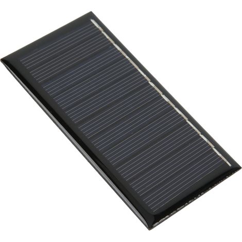 Lot de 2 panneaux solaires époxy à haut taux de conversion en polysilicium 0,5 W 5,5 V pour la fabrication de luminaires d'éclairage public. (1/5)