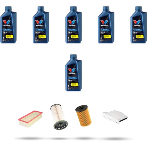Kit tagliando 4 FILTRI e 6L OLIO compatibile con Vw Jetta IV (162) 2.0 TDI 110kw Dal 2014 (1/5)