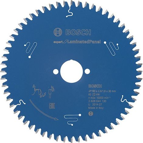 Hoja de sierra circular.Expert LP 190x2,6x30mm Z60 W- Bosch (1/2)