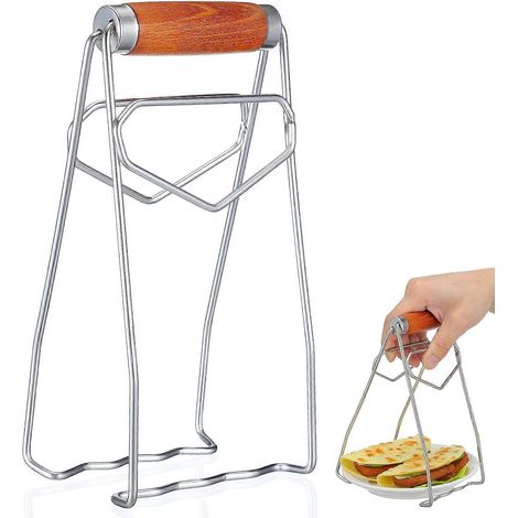 Pince à vaisselle en acier inoxydable (1 pièce), pince isolante pour casseroles, accessoire de cuisine (1/5)