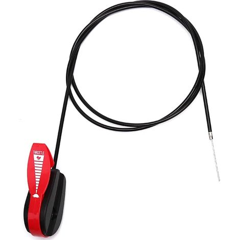 Câble d'accélérateur universel 65" pour tondeuse + levier et interrupteur (1/5)