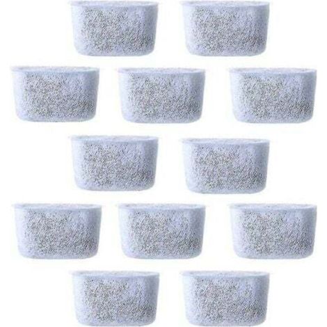 Filtres à eau à charbon de remplacement, 12 pièces, filtre Non tissé pour cafetières