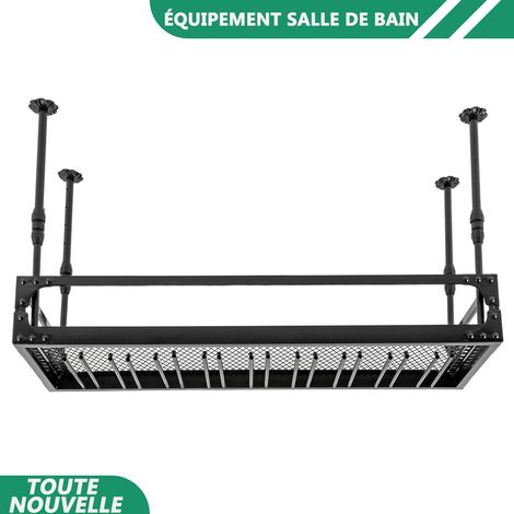 Vintage Bar industriel flottant étagère plafond monté suspendu vin bouteille porte étagère champagne verre rack décor (1/5)