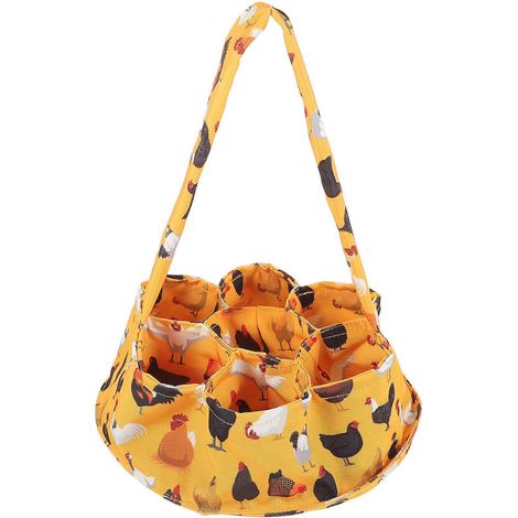 Sac à œufs, panier de collecte d'œufs de poule, sac de conservation d'œufs frais, accessoire de ferme avec 7 pochettes-27x21cm (1/4)