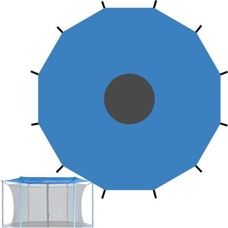 Trampolin-Schattenabdeckung, Trampolin-Schattenabdeckung, 8 Strokes-306 cm Sonnenschutzdach für Trampolin, UV-beständiges und wasserdichtes Trampolin-Zubehör, Trampolin-Zeltabdeckung