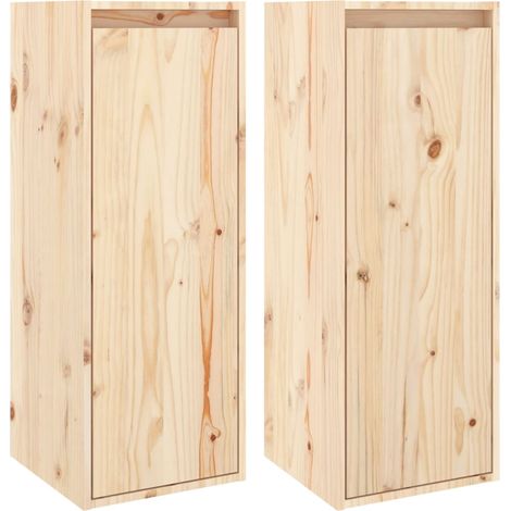 Maison Exclusive - Pensili 2 pz 30x30x80 cm in Legno Massello di Pino