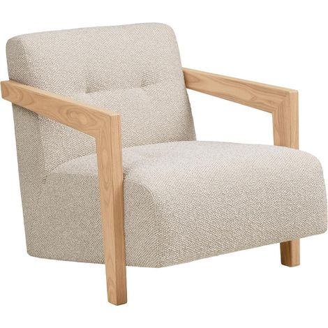 Clara fauteuil chêne, beige. (1/5)