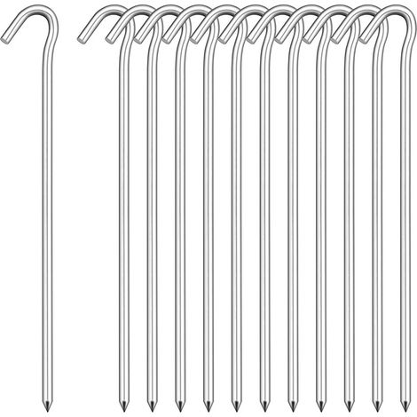Gancio per asta da campeggio Zincato 200x4,5 Blister 6U358120