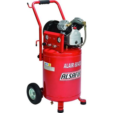 Compresseur Alsafix ALAIR 60/430 3cv monophasé 230V cuve 60L 433l/min (1/3)