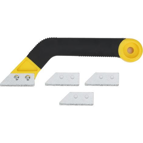 Découpeur de joint plastique portable, grattoir à mortier avec poignée antidérapante, outil manuel pour nettoyage de carrelage (1/5)