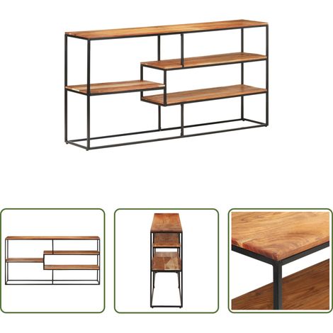 vidaXL Étagère en bois - Buffet 150x30x75 cm Bois d'acacia solide (1/5)