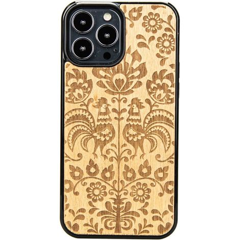 Coque en bois pour iPhone 13 Pro Max POLISH FOLK ANIEGRE (1/3)