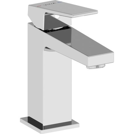 Vitra Minimax Square Compact Basin Mixer Tap - Chrome