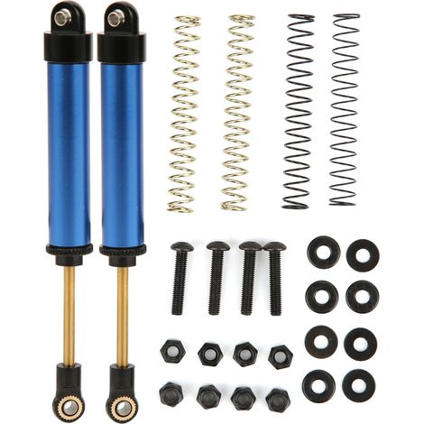 Lot de 4 amortisseurs 100mm pour SCX10 90046 TRX-4, voiture RC 1/10, pièces de suspension bleues (1/5)