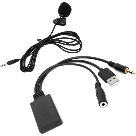 Câble Audio Aux Stéréo Bluetooth 5.0 Adaptateur Microphone Remplacement pour BMW Z4 E60 E63 E64 E66 E81 E82 E70 E90 (1/5)