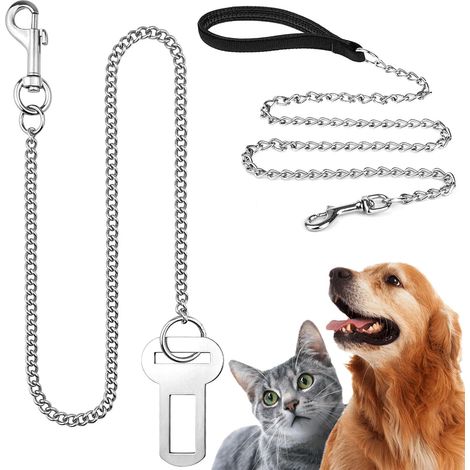 Dog Car Belt with Shock Absorption and Carabiner, 2 Pcs (1/5)
