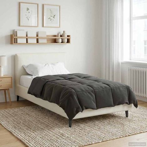 Ganzjahresbettdecke Anthrazit 140 x 220 cm Mikrofaser