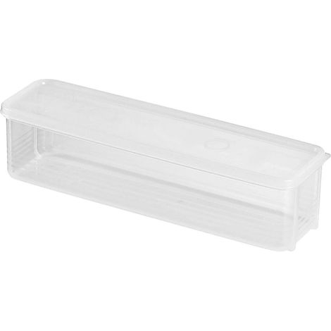 Boîte rectangulaire transparente en PP pour spaghettis et pâtes - Organisateur étanche pour réfrigérateur et cuisine (1/5)