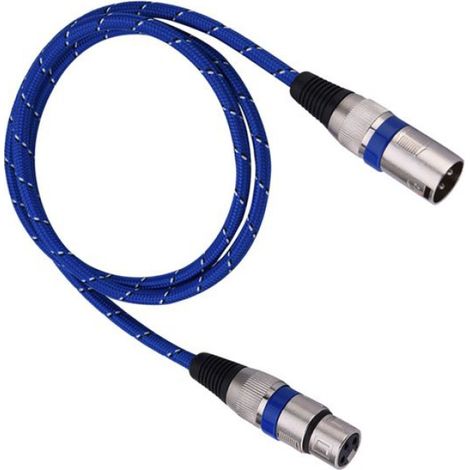 Câble microphone Xlr mâle à fiche femelle Balance 3pin microphone micro câble audio 1Mètre 1m / 3,3 pieds (1/4)
