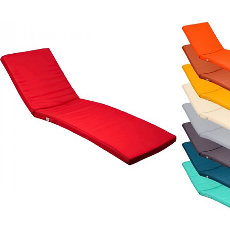 Linxor – Coussin déhoussable pour bain de soleil – 183 x 60 cm – Tissu Oxford 180 gsm – Épaisseur 5 cm – Imperméable et respirant