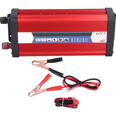 Onduleur de Voiture 4000W Onde Modifiée Convertisseur DC AC 24V 220V pour Énergie Solaire (1/5)